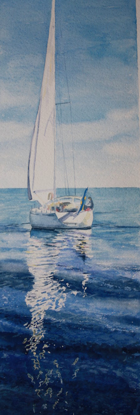 Akvarell Stilla Vatten